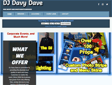 Tablet Screenshot of djdavydave.com
